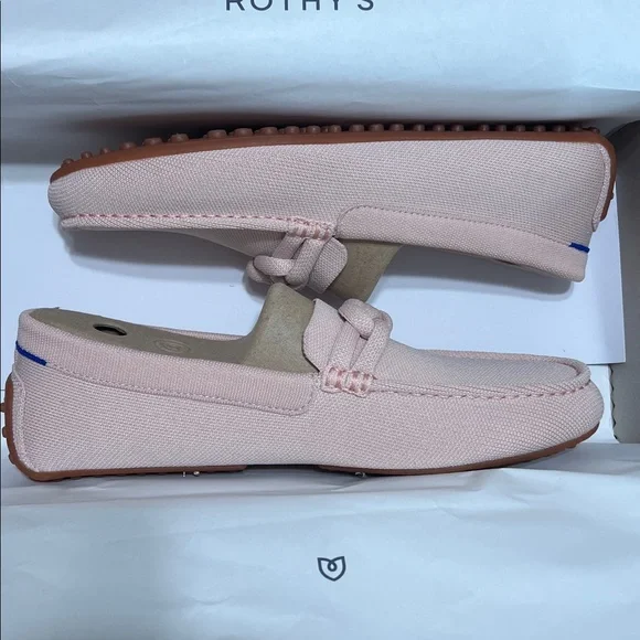 Rothy’s The Braid Driver Loafer Cakepop Pink Size 12.5 NIB Sustainable Knit - Picture 10 of 13